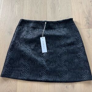 Never worn Gilli black snake skin skirt